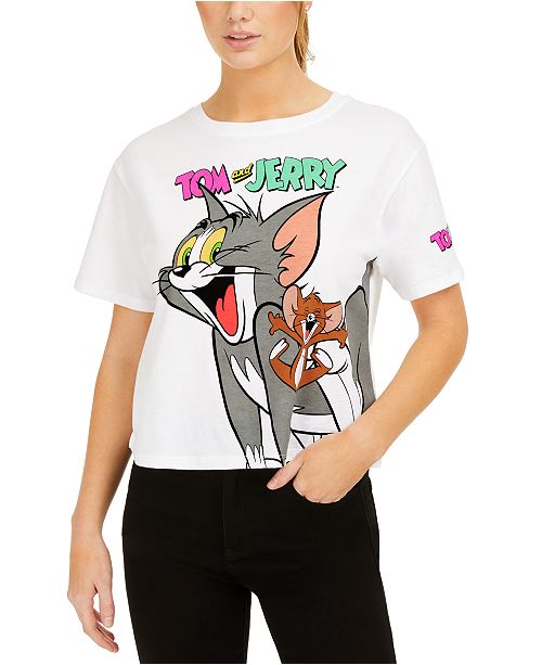 Love Tribe Juniors Tom And Jerry Graphic T Shirt Reviews Tops