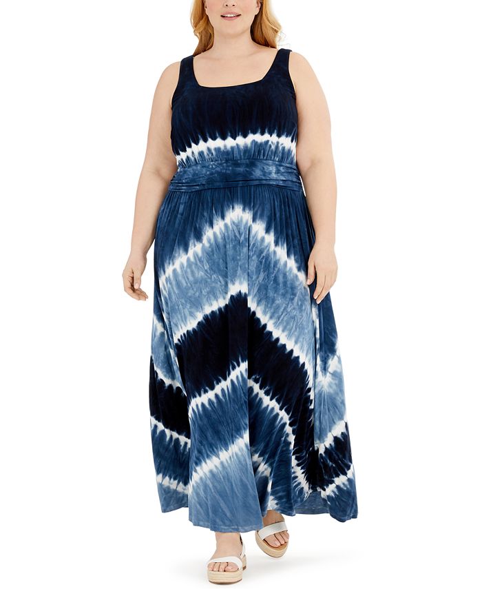 Inc tie online dye maxi dress