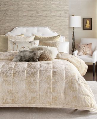 MICHAEL ARAM Metallic Textured Coverlet King Quilt shops