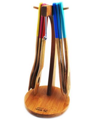 Cooknco 7-Pc. Bamboo Banana Utensil Set