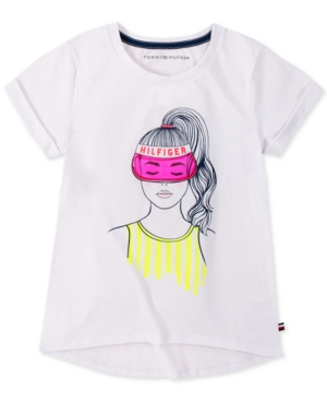 image of Tommy Hilfiger Big Girls Bestie Graphic T-Shirt