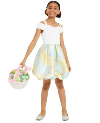 Speechless - Big Girls Off-The-Shoulder Bubble Dress