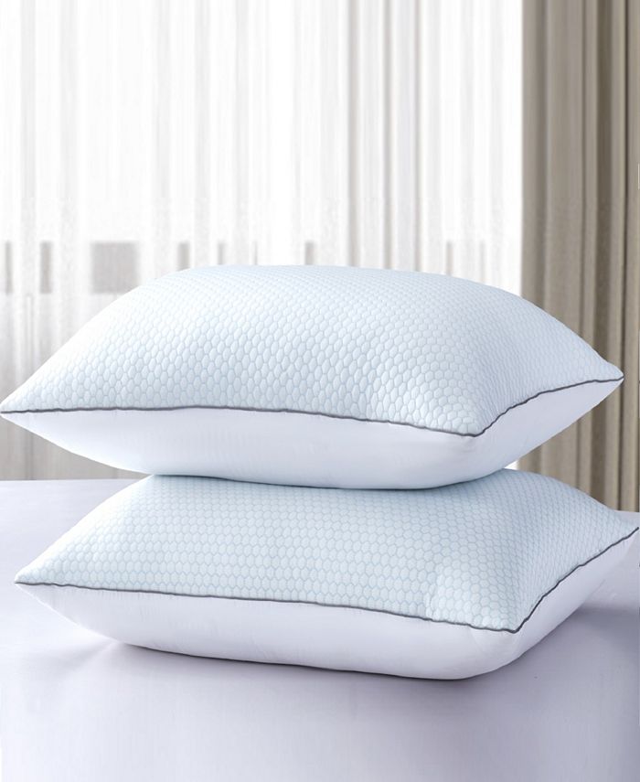 Serta Summer/Winter White Goose Feather Bed Pillow 2 Pack, King