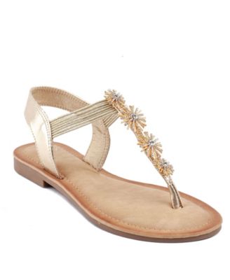 gold casual sandals