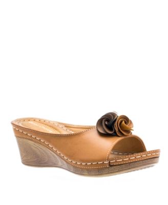 Women's Sydney Rosette Wedge Sandals