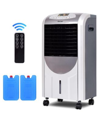 Portable Air Cooler Fan &amp; Heater Humidifier with Washable Filter Remote Control