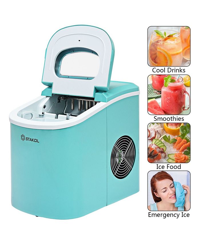 Costway Portable Compact Electric Ice Maker Machine Mini Cube Macy's