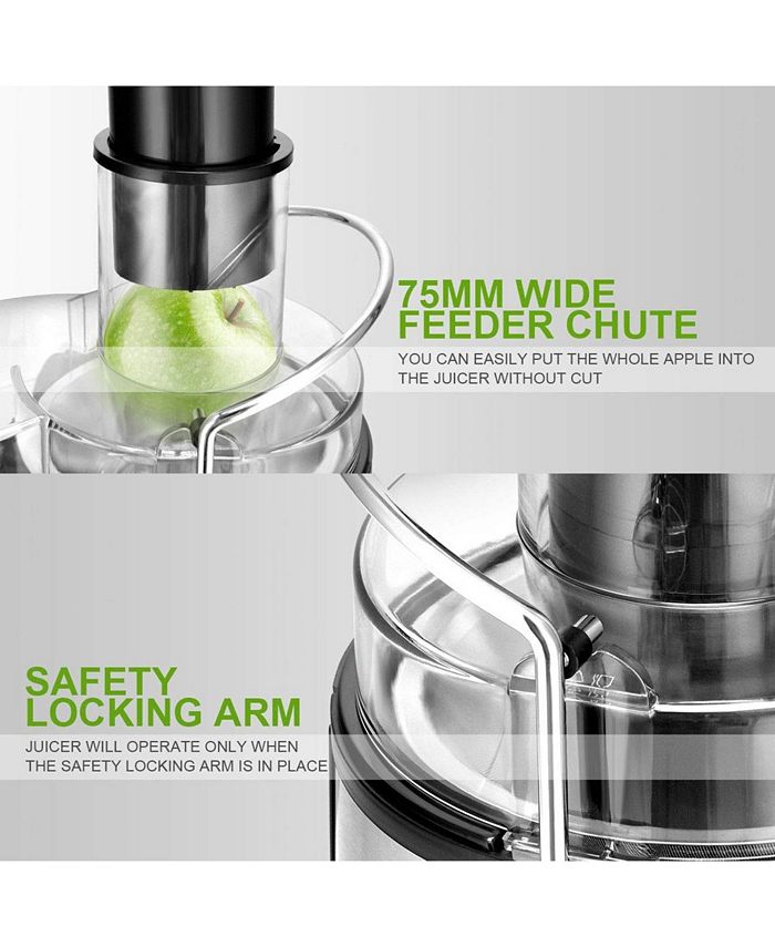 Costway Electric Juicer Wide Mouth Fruit & Vegetable Centrifugal Juice