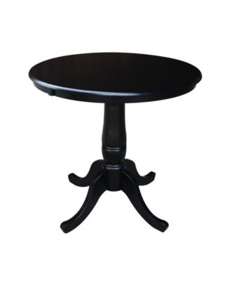 36" Round Top Pedestal Table with 12" Leaf