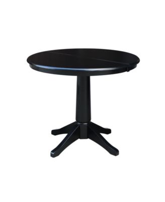 36" Round Top Pedestal Table with 12" Leaf