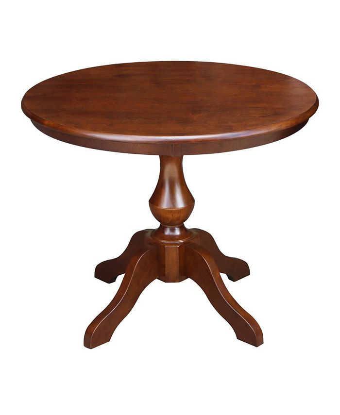 International Concepts 36" Round Top Pedestal Table Macy's