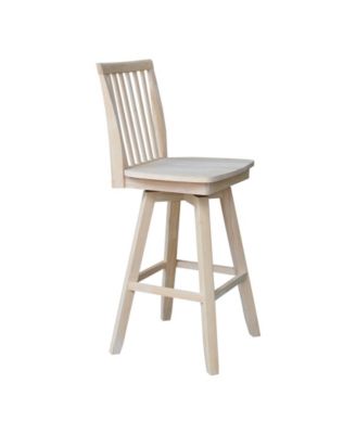 Mission Bar Height Stool with Swivel and Auto Return