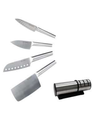 Shop Berghoff 5-pc. Cutlery Set With Knife Sharpener In Silver