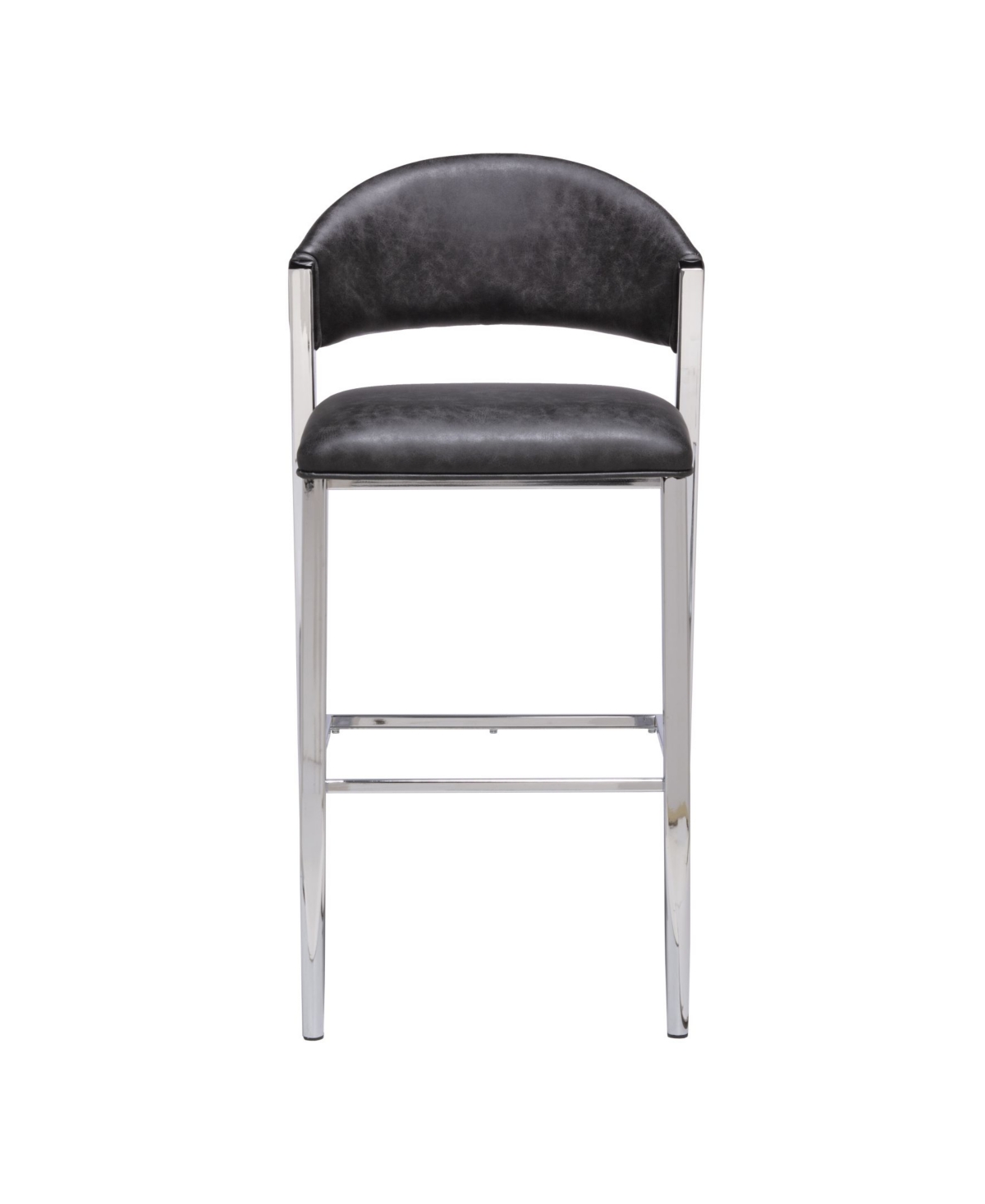 Shop Hillsdale Molina Bar Height Stool In Chrome