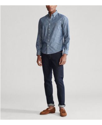 ralph lauren men's chambray shirt