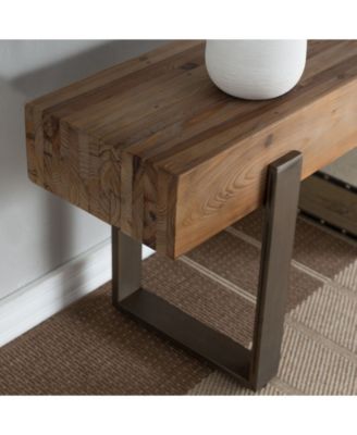 Maeve Rustic Industrial Bench
