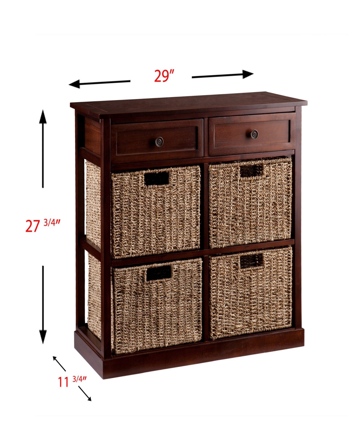 Southern Enterprises Caldwell 4-Basket Storage Chest