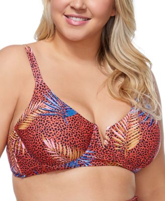 plus size bikini top with underwire