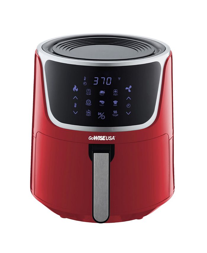 GoWISE USA Air Fryer with Dehydrator and 3 Stackable Racks, 7 Quart