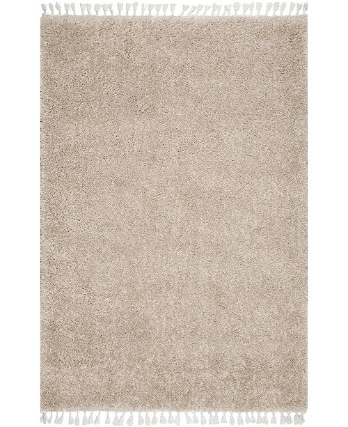 Nuloom Belleza Plush Neva Beige 6 7 X 9 Area Rug Reviews Rugs Macy S