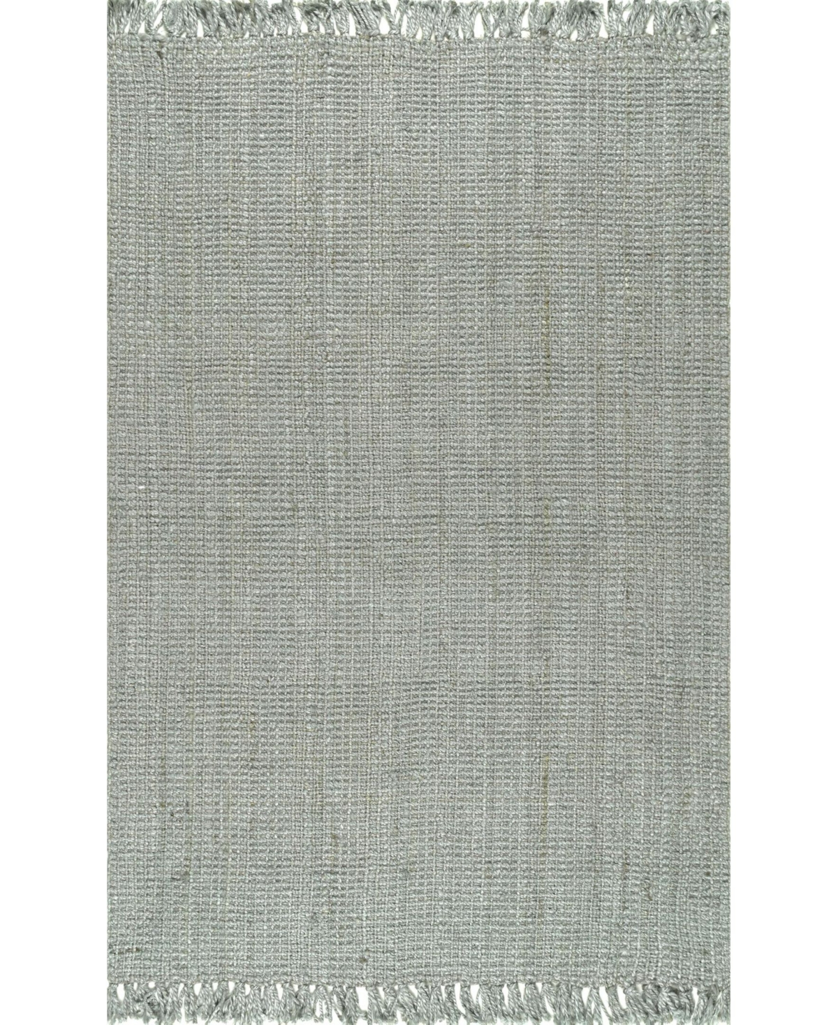 nuLoom Natura Natura Collection Chunky Loop 6' x 9' Area Rug - Gray