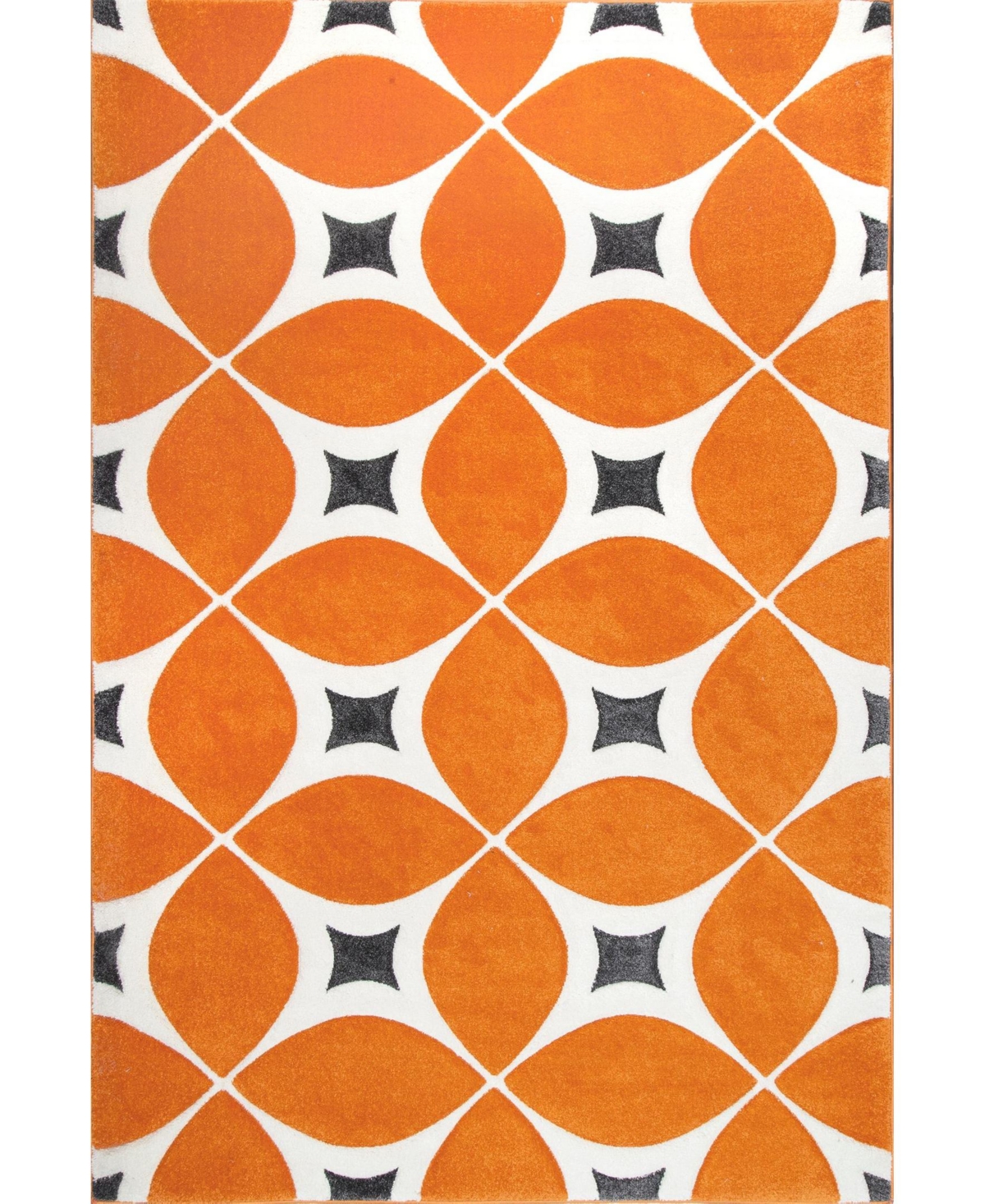 nuLoom Cine Gabriela Contemporary 7'6in x 9'6in Area Rug - Orange