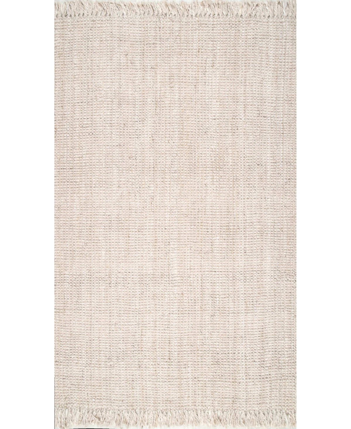 nuLoom Natura Natura Collection Chunky Loop 6' x 9' Area Rug - Off White
