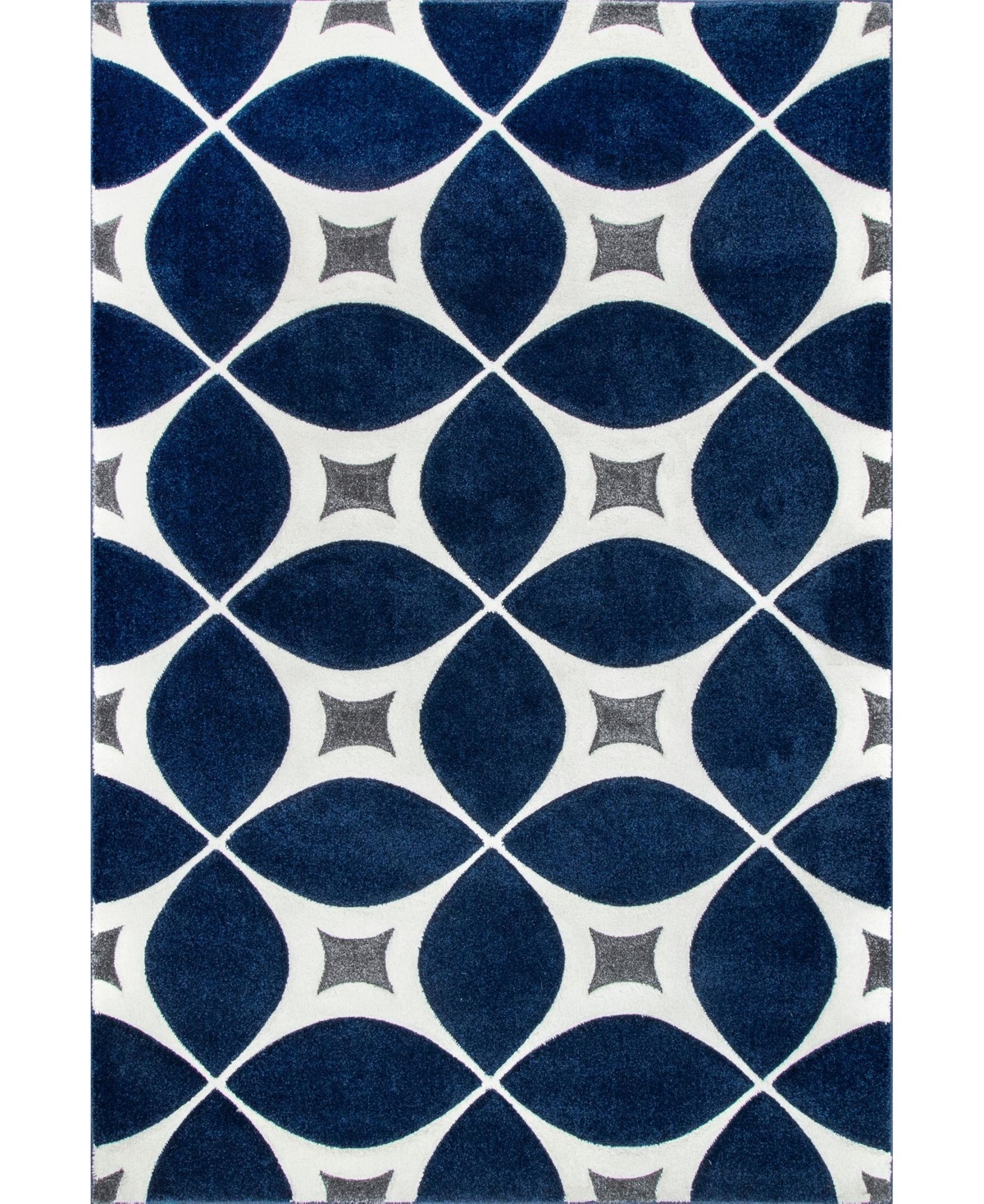 Nuloom Cine Gabriela Contemporary 7'6" X 9'6" Area Rug In Navy