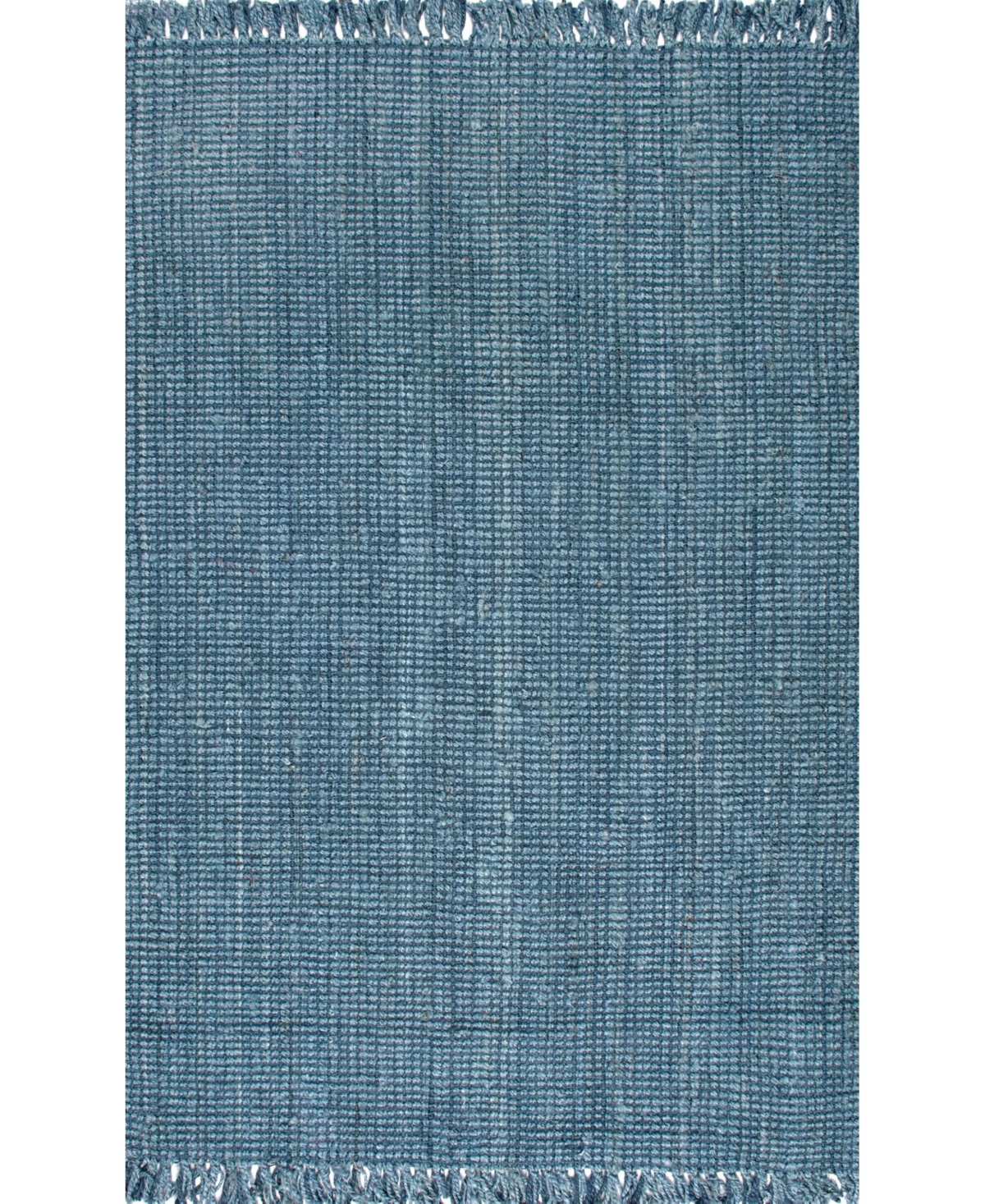 nuLoom Natura Natura Collection Chunky Loop 6' x 9' Area Rug - Blue