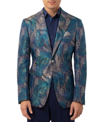 peacock suit jacket