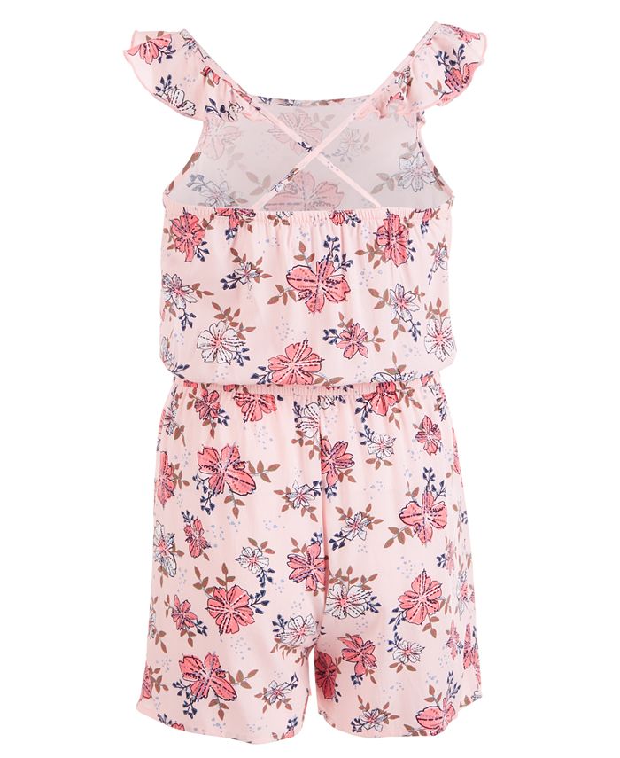 Epic Threads Big Girls Floral-Print Challis Romper, Created for Macy's ...