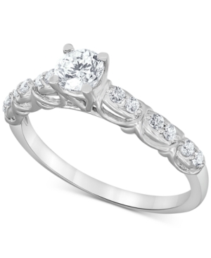 image of Diamond Engagement Ring (1/2 ct. t.w.) in 14k White Gold