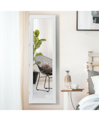 Door Mounted Mirrored Jewelry Cabinet