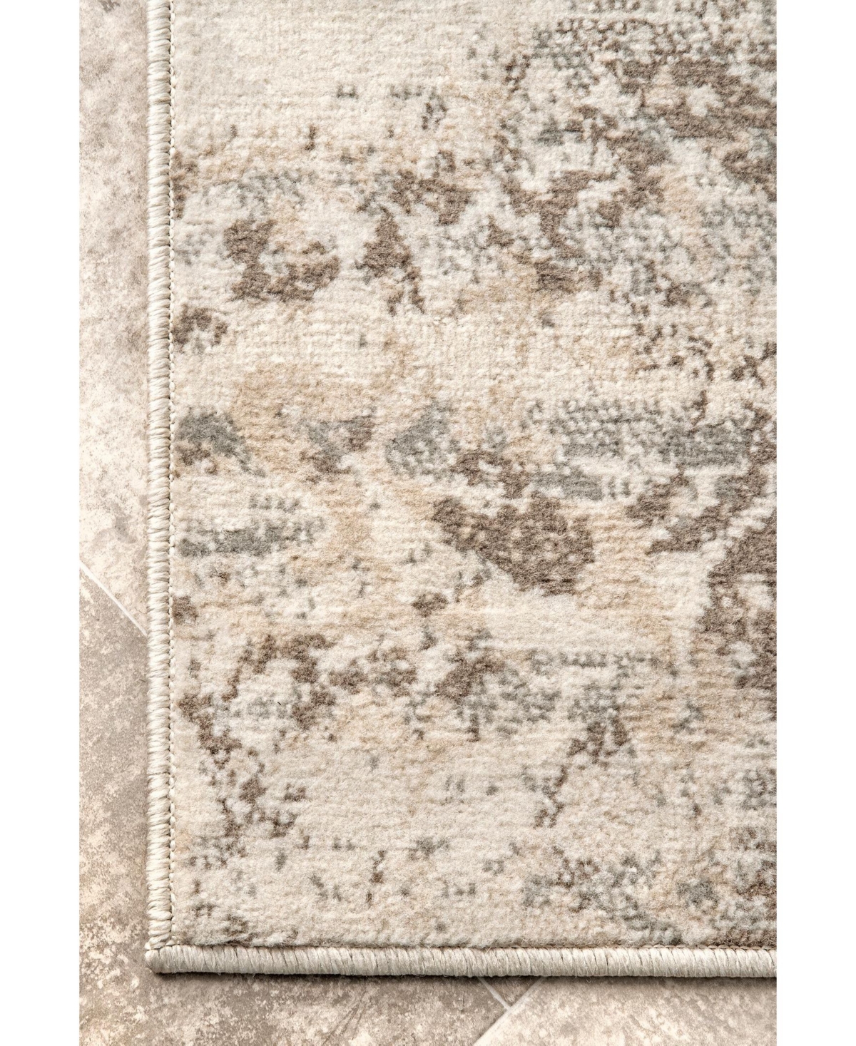 nuLoom Manor Distressed FrejaArea Rug - Beige