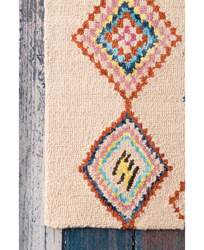 nuLoom San Miguel Hand Tufted Belini Ivory 8'6" x 11'6" Area Rug