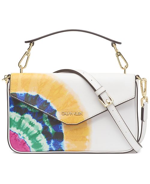 Calvin Klein Lock Tie Dye Shoulder Bag Reviews Handbags
