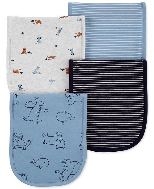 Carter S Baby Boys 4 Pk Animal Burp Cloths Reviews All Baby