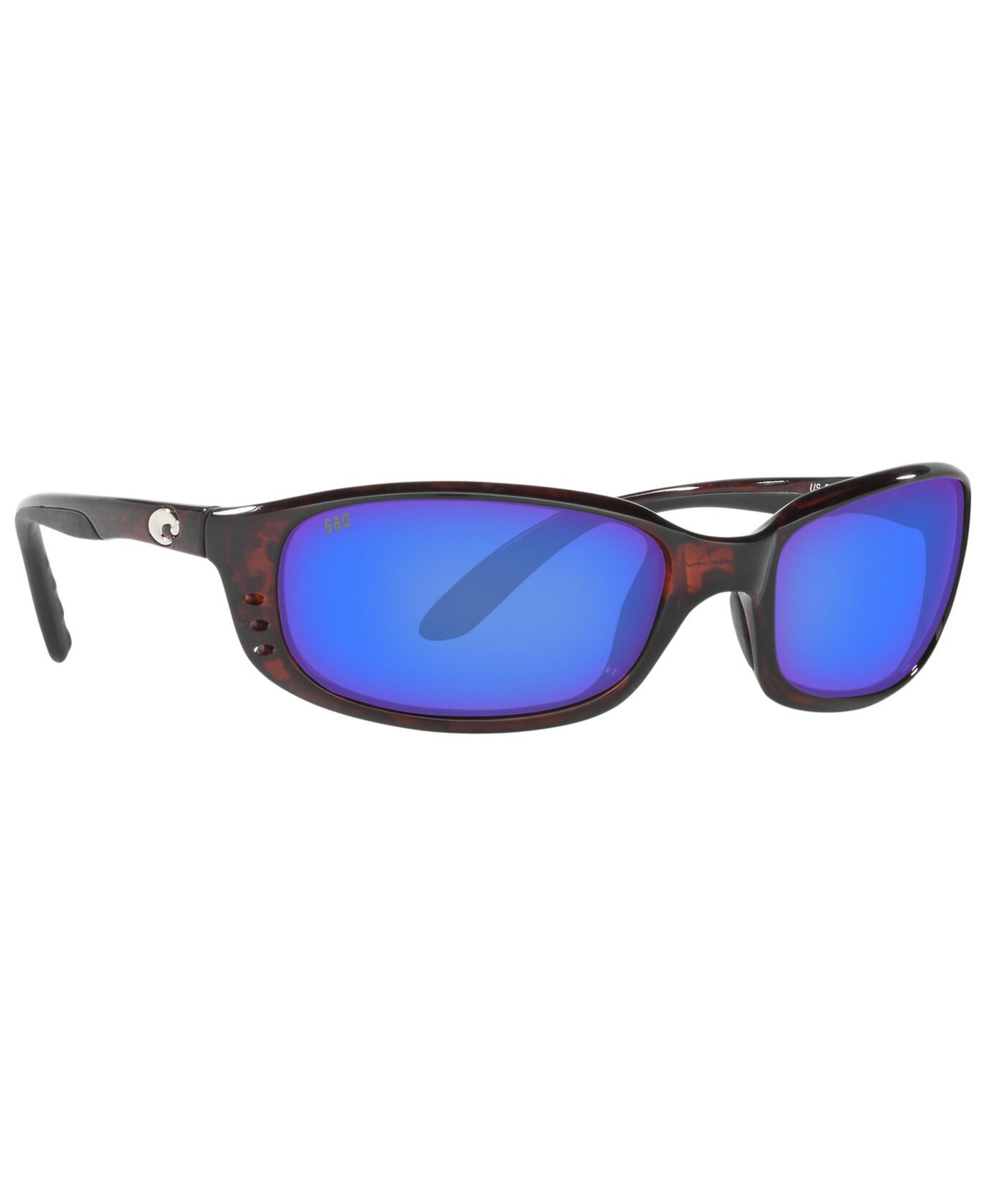 Shop Costa Del Mar Men's Brine Polarized Sunglasses In Tortoise Brown,blue Polar