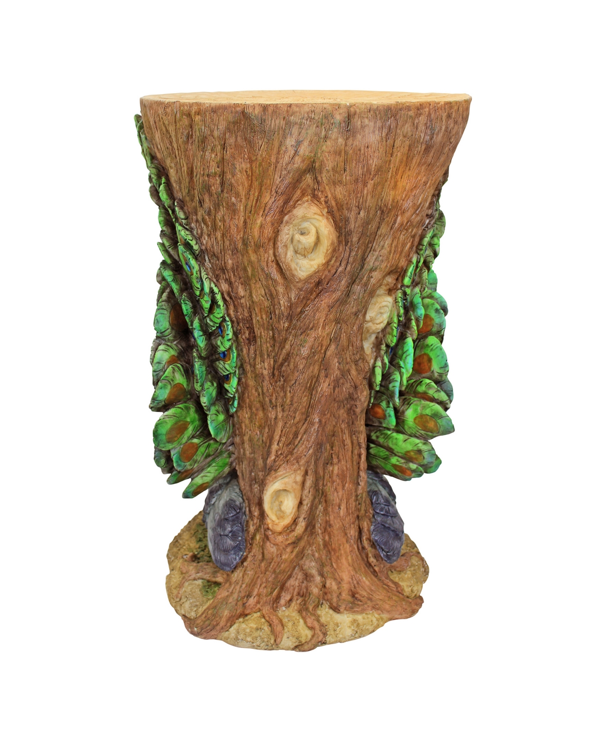 Design Toscano Provocative Peacock Sculptural Garden Table