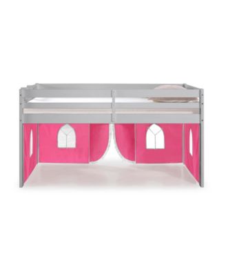 Jasper Twin Junior Loft Bed, Frame and Bottom Playhouse Tent