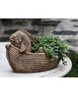 Shop Campania International Fish Out Of Water Animal Statuary In Heather Gray