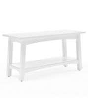 Alaterre Millwork 40 Wood and Zinc Metal Bench with Open Coat Hook
