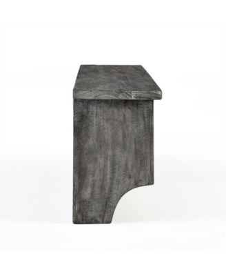 Pomona Metal and Wood Wall Coat Hook with Bench