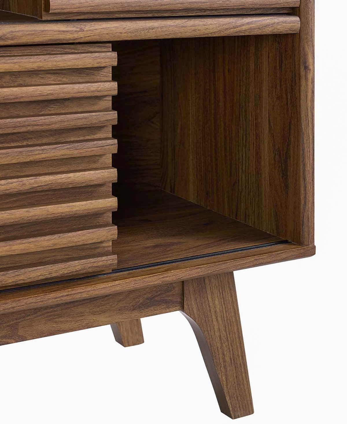 Modway Render 3-tier Display Storage Cabinet Stand In Brown