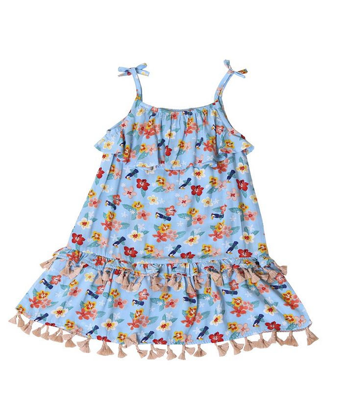 Kinderkind Little Girls Hibiscus Dress - Macy's