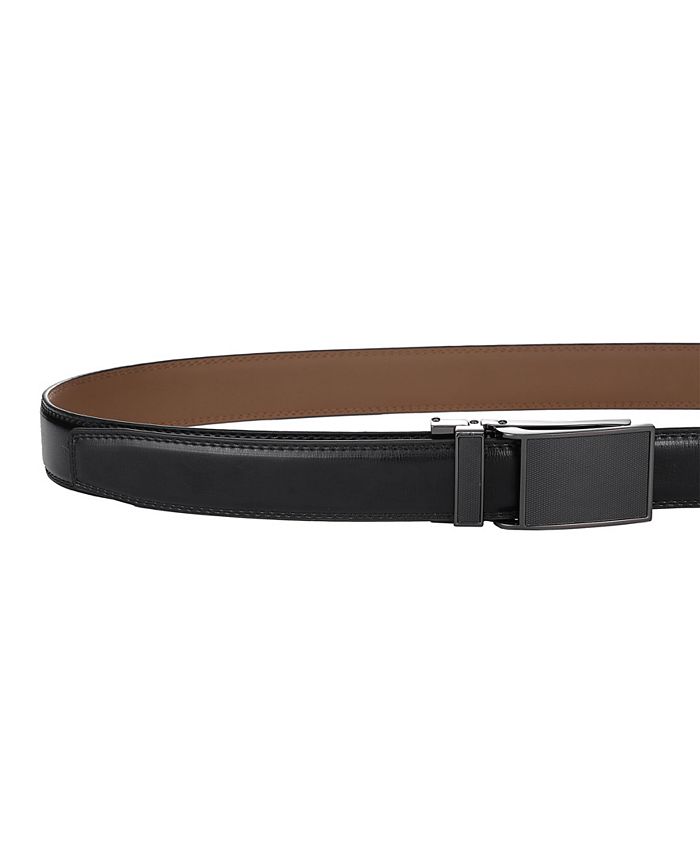 Mio Marino Men's Linxx Designer Ratchet Leather Belt - Macy's