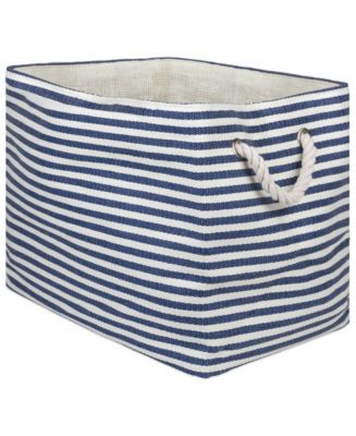 Design Imports Paper Bin Pinstripe Rectangle Medium - Macy's