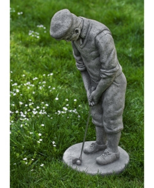 Shop Campania International Classic Golfer Statuary In Heather Gray