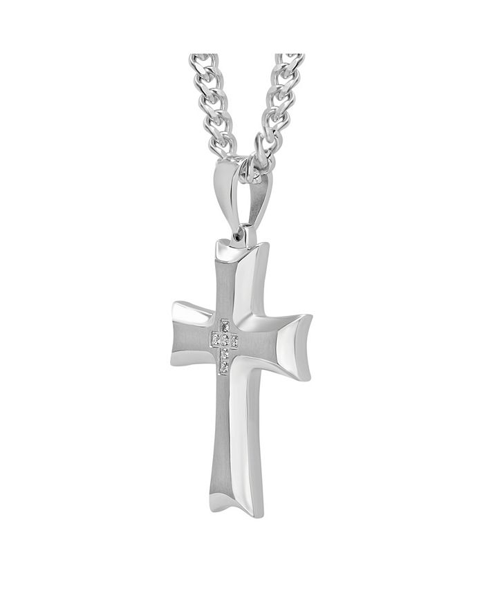 C&C Jewelry Macy's Men's Cross Pendant Necklace Macy's