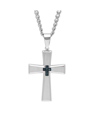 macys men cross necklace